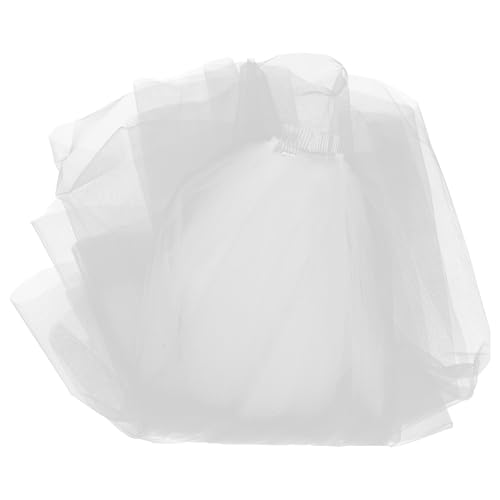 ibasenice Velo de Novia de Color Claro Doble Capa Peine, Accesorio para Boda y Despedida de Soltera, Velo de Novia de Tul y Voluminoso para Sesión Fotográfica y Matrimonio