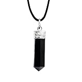 Black Tourmaline - Crystal Necklace - Healing Pendant Necklace –protection Negative Energy Cleanser