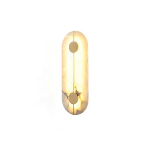XUNTING Porch Lights Modern Creative Marble Wall Lamp Bedroom Bedside