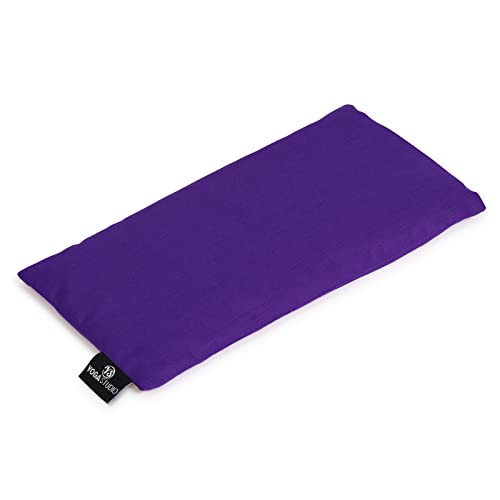 Yoga Studio Coussin de yoga bio parfumé à la lavande et aux graines de lin pour yeux fatigués et maux de tête 23 x 12/13 cm, violet Cover