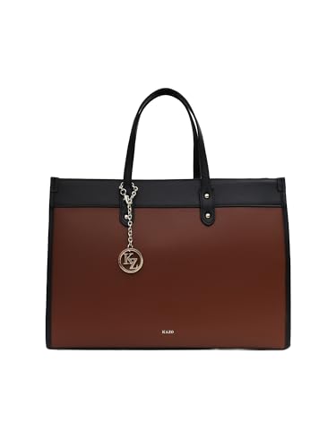 Image of Kazo Marquis Tote | Premium Faux Leather Handbag for Women | Elegant Structured Shopper with Versatile Functionality