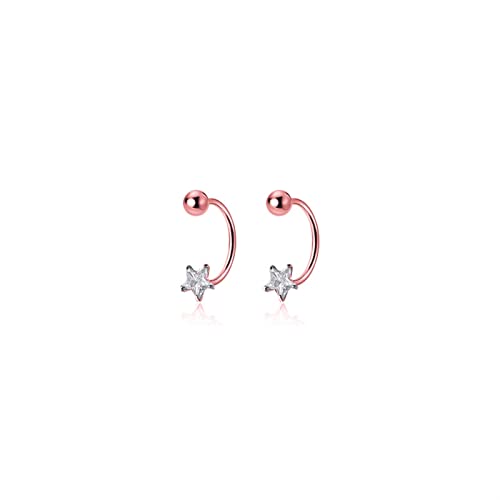 JZWCHQ Pendientes de Estrellas románticas de Star Zircon