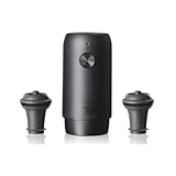 Vacu Vin Elektrischer Weinsaver - mit 2 Stopfen, wiederaufladbarer Vakuumverschluss, ideal zum Konservieren von bis zu 40 Flaschen, perfekt für Zuhause, Küche und jede Gelegenheit, inkl. Geschenkbox