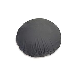 金鵄 ビーズクッションM シュクレ 63Rcm 日本製 発泡ビーズ 補充可 カバー洗える (チャコールグレー)