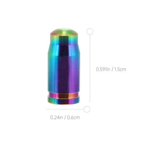 2 Und. Tapones de válvula para bicicleta, color variado miniatura 2