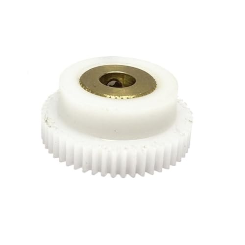 Cylindrical Drive 1pcs 0.5 Module 50T Nylon Spur Gear with Copper Sleeve 0.5M 50 Teeth Mute Plastic Gear 4mm 5mm 6mm 6.35mm Bore Pinion Rack Machinery(5mm)