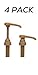 Coffee Syrup Pump, 4 Pack, Fits All Major Brands, 750ml Pumps, Flavored Coffee, Syrup Dispenser… (Gold)