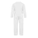 JanJean Kids Boys Fashion Mechanic Coveralls Long Sleeve Turndown Collar Zipper Front Jumpsuit Halloween Cosplay Costume White 14 Years