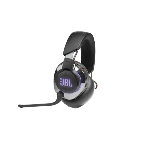 Image of JBL Quantum 810 Wireless Over Ear Gaming Headset with Mic, ANC, 50mm Neodymium Drivers, 43H Playtime, Low Latency, Dual Surround Sound, Boom Mic, 2.4GHz Wireless Dongle, Discord-certified Dial (Black)