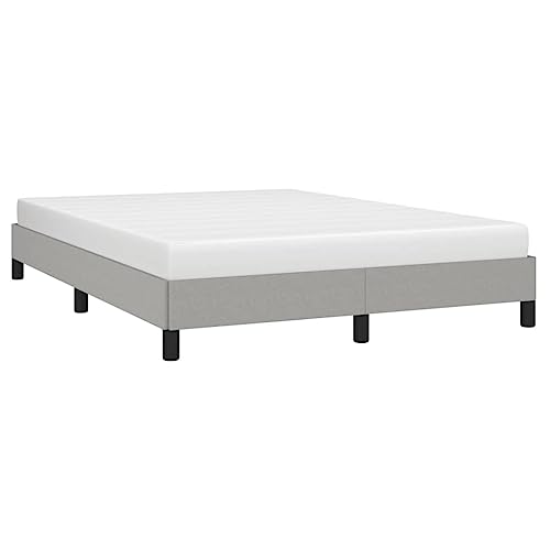 vidaXL Cama sin colchón Tela Gris Claro 140x200 cm