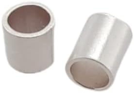 100pcs 925 Sterling Silver Tube Crimp Beads, 2 X 1.4MM, by CRAFT WIRE - Image 2