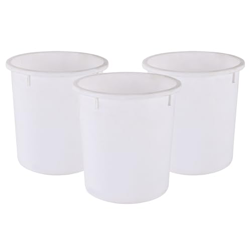 Image of Heart Home Pack of 3 Open-Top 5 Liters Dustbin for Bedroom, Bathroom & Kitchen | Durable & Portable Garbage Bin for Daily Household Use | Dustbin for Office /Small Spaces | White