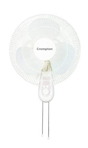 Crompton High Flow Wall Fan (400mm, Light Grey, 16 inches)