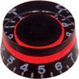 GT SPEED KNOBS- BLACK/RED- SET/2