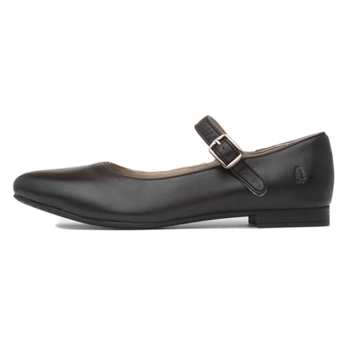 Hush Puppies Sandália Bailarinas Femininas, Preto, 5
