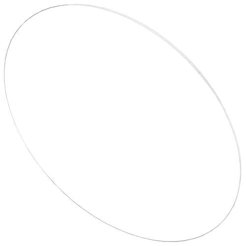 Genérico Tablero Acrílico Redondo Transparente 20 CM X 3 MM Lámina Acrílica Circular para Manualidades y Bricolaje Disco Acrílico para Proyectos Artísticos y Decorativos