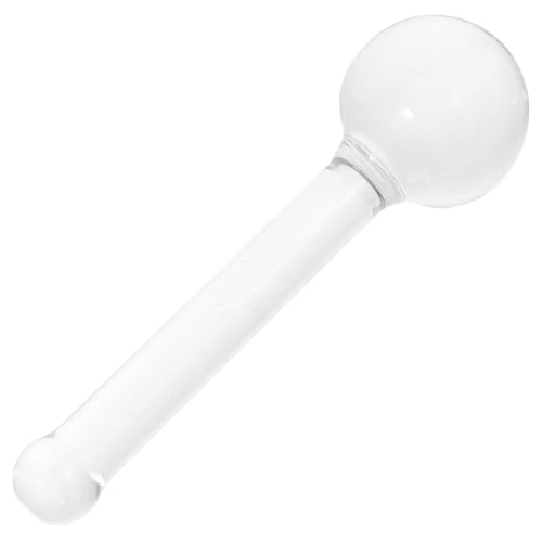 TOYANDONA Pestello Cristallo Trasparente Grande per Macinazione Minerali e Pigmenti Strumento Multifunzionale Ergonomico Antiscivolo per Pittura Olio e Miscelazione Vernici Resistente Alte