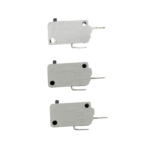 KW3A Microwave Oven Door Switch 16A 125/250V Door Interloc (2 Pack Normally Open & 1 Normally Close?Microwave Oven Door Switch Replacement Part