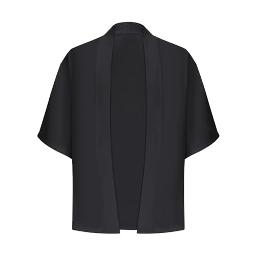Cambkatl Men's Kimono Cardigans Lightweight Casual 3/4 Sleeve Open Front Jacket Summer Sun Protection Outwear Shirts 7