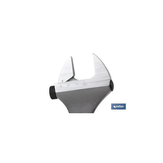 Llave inglesa ajustable con moleta lateral milimetrada de 6 a 20 pulgadas