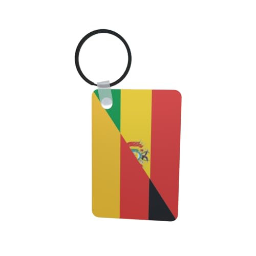 U24 Porte-clés Bolivie Allemagne en aluminium 50 x 47 mm