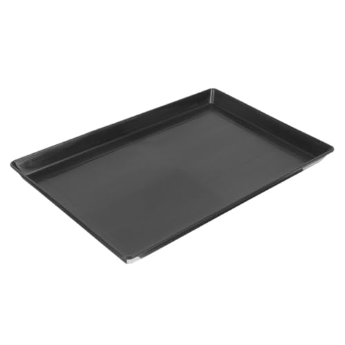 BESPORTBLE Plateau de Cage en Abs Noir Étanche pour Chenils Petits Chiens et Cages Oiseaux Bac Plastique Polyvalent Solide et Facile à Nettoyer
