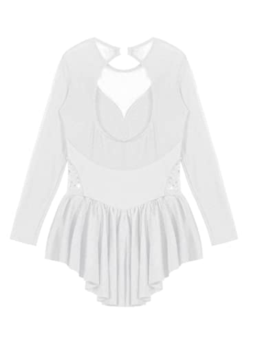 TiaoBug Abito da Pattinaggio Artistico per Bambine...