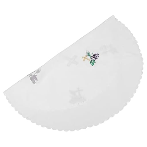 TOGEVAL Cubierta Santa Comunión Mantel Redondo Bordado para Iglesia Rituales Banquetes de Comunión de Altar de Poliéster para Mesa | Ya disponible en tu tienda friki favorita! En mundofriki.es! TOGEVAL Cubierta Santa Comunión Mantel Redondo Bordado para Iglesia Rituales Banquetes de Comunión de Altar de Poliéster para Mesa | Ya disponible en tu tienda friki favorita! En mundofriki.es!
