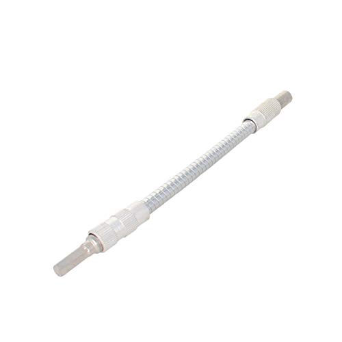 Utoolmart Flexible Extension Screwdriver Bit Holder Magnetic Extention Hex Shaft Screw Drill Connection Tip,7.9-inch Flex Shaft, Hexagon Drill