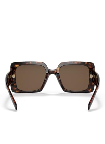 Versace VE 4405 108/73 Havana Plastic Rectangle Sunglasses Brown Lens - image 5