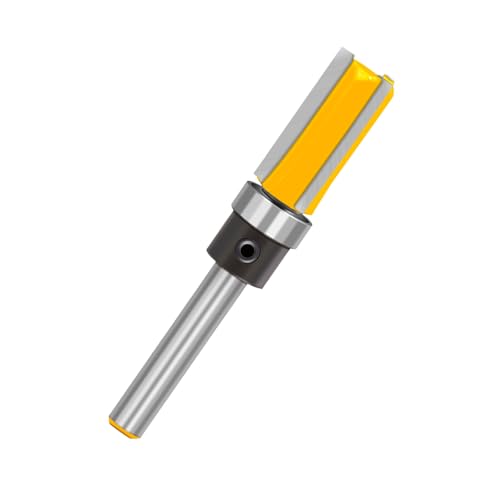 Jeu de fraises à double bord pour fraises à roulement à queue de 6,35 mm pour rainurer fin dans le bois et le métal