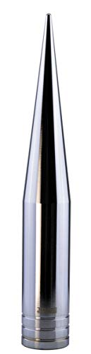 TRUE SPIKE FAT SPIKE CHROME ANTENNA in Heavy Gauge CNC Machined Billet Aluminum Short Compatible with Dodge Ram 1500 2500 3500 09-19 2009-2019