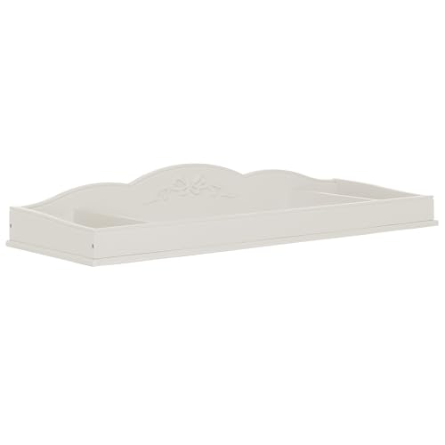 Evolur Aurora Change Tray|Lasting Quality|Intricate Ribbon Bow Scrollwork, Ivory Lace
