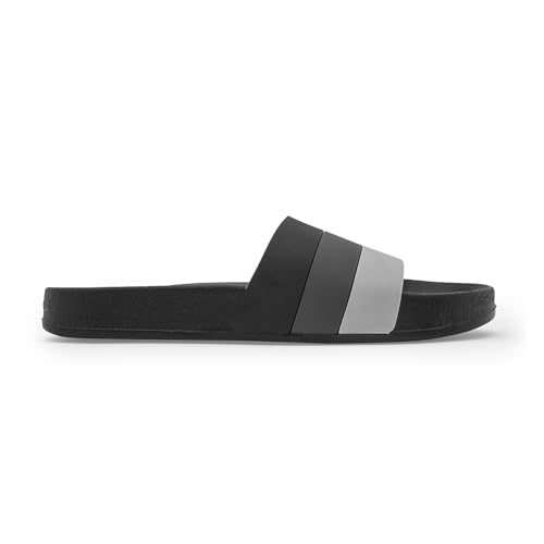 Image of Red Tape Womens Sliders in Slate Blue | Casual Pool Sliders | SLATE BLUE | 3 UK
