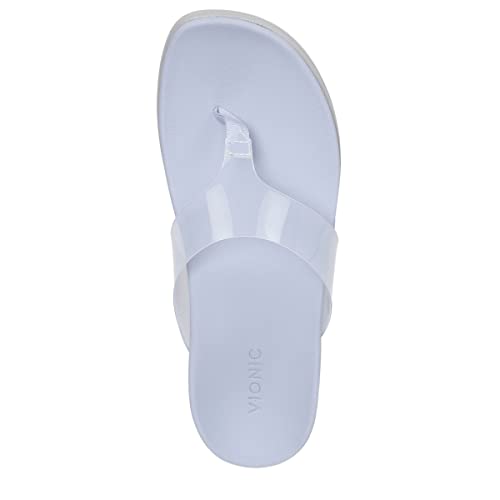 Vionic Luminous Women's Post Wedge Sandal Blue Haze - 9 Medium #TOP4