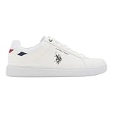 Zapatillas para hombre U.S. Polo ASSN ROKKO001M-WHI en polipiel de color blanco 