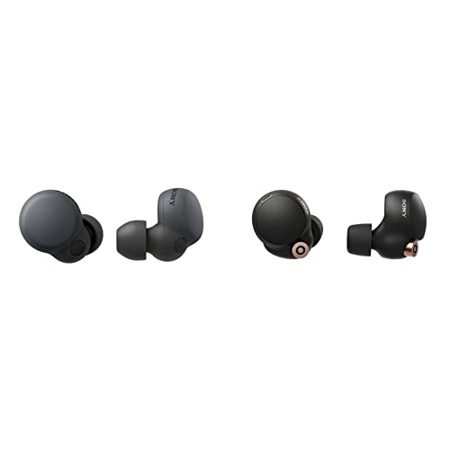 Sony LinkBuds S True Wireless Noise Cancelling Kopfhörer – Ultraleicht für ganztägigen Komfort & WF-1000XM4 True Wireless Noise Cancelling-Kopfhörer Schwarz