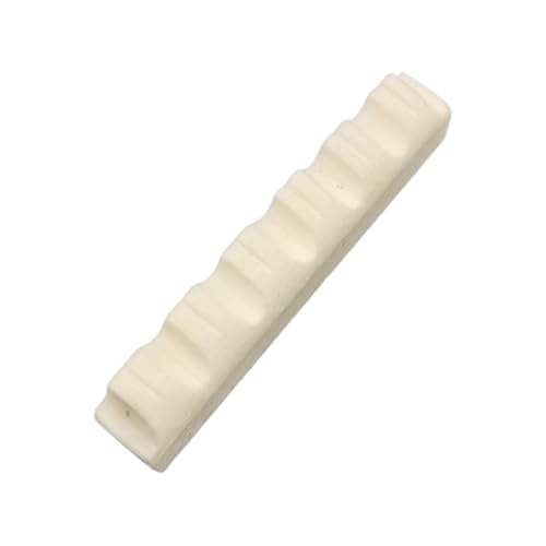 Acoustic Guitar Pre Slotted Bone Nut Replacement 6 String Guitar Top Nut Saddles Music Instrument Parts Easy Install