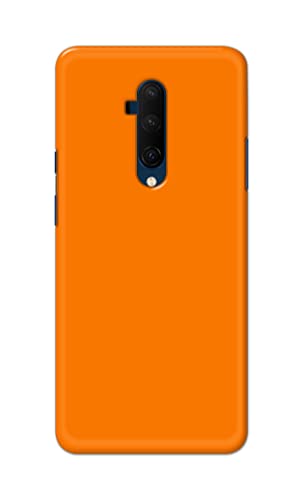 Image of Plain Orange Hard Back Case Cover for OnePlus 7T Pro /OnePlus 7 Pro Back Cover -(J5) VNS2229