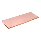 C110 Kupferschiene 6 x 25 x 200 mm, Reinkupfer Kupferleiste/Kupfer Flachstange, Kupfer Busbar für Elektrotechnik, Erdung, Metallbearbeitung, DIY, Modellbau