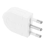 Conception à trois broches rondes : cette prise italienne est dotée de trois broches rondes, ce qui la rend adaptée aux régions utilisant la norme, idéale pour une utilisation à la maison et au bureau, adaptateur italie, adaptateur de prise italie