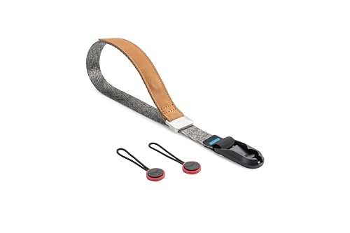 mecizox Camera Wrist Strap, Camera Hand Straps for Photographers, Adjustable Quick Release with Safer Connector for DSLR SLR Mirrorless Cameras (Grey)