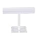 EXCEART 1Pc Schmuck Halskette Ohrring Halter Acryl Armband Organizer mit Stand Display Halter Stehen für Mall T- Bar Display Schmuck Tablett Transparent