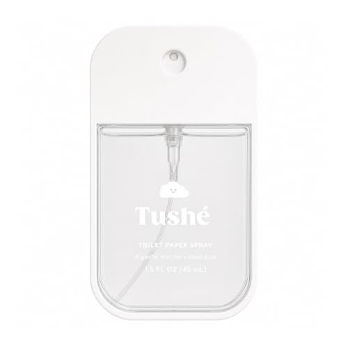Image of TUSHE Toilet Paper Spray - Pocket-Sized - Flushable Wet Wipe Alternative - Unscented, Septic Safe - 45 ml (1.5 fl oz)