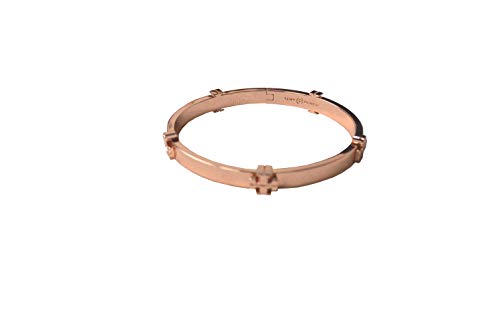 Tory Burch Women's Classic Logo Hinge Bangle, Rose Gold (Rose Gold)2