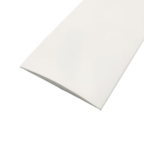 Bande de transition PVC blanc autocollante et flexible pour seuil de porte