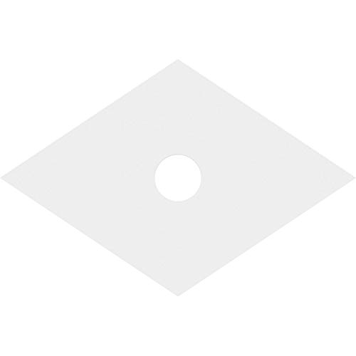 Image of Ekena Millwork CMP38X25DD-05000 Diamond Architectural Grade PVC Contemporary Urethane Ceiling Medallions 38 inchW x 25 3 /8 inchH x 5 inchID x 13 1 /4 inchC x 1 inchP