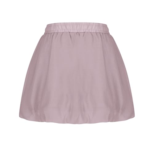 Women's Bubble Mini Skirt Puff Ruffled Hem Skirts Dressy Elastic High Waist Flowy Puffer Going Out Date Skirts4