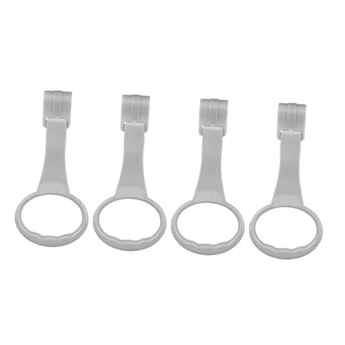 Abaodam 4pcs Playpen Pull up Rings Crib Sling Baby Exercise Ring Gymnastics Equipment Bed Stand up Assistant Pp Material Safe for Boys and Girls