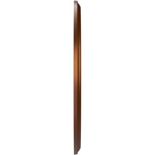 Image of Ekena Millwork CMP19BECDC Berkshire Thermoformed PVC Ceiling Medallion (Fits Canopies up to 8 3 /8 inch), 19 inchOD x 3 1 /2 inchID x 1 inchP, Metallic Dark Copper